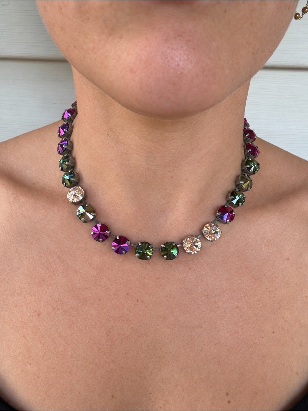 Sabika Winter 2012 Authentic Crystal Fun Choker Necklace - Like New